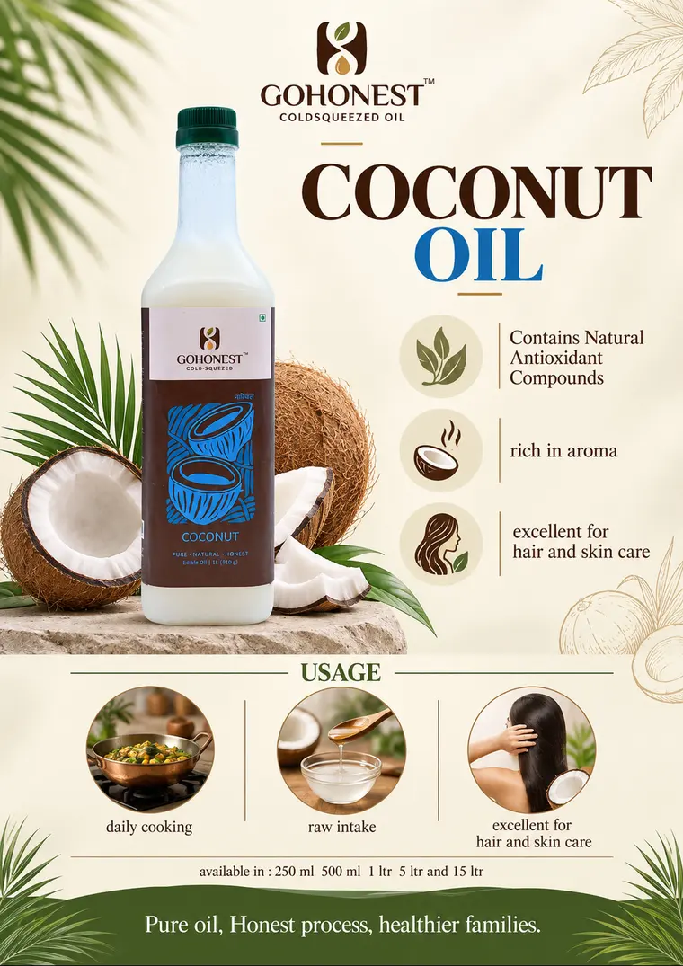 GoHonest Coconut Oil: benefits and usage